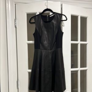 Black Fit and Flare Sleeveless Cocktail Dress